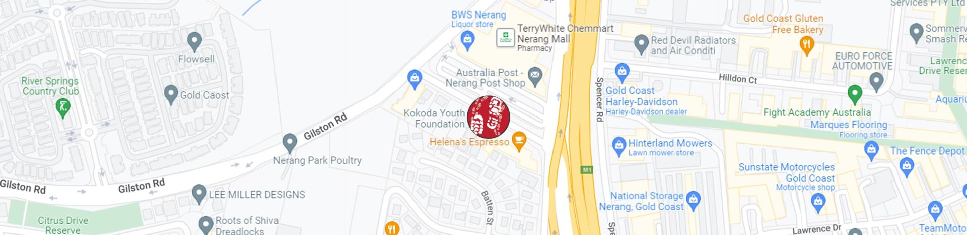 Location of the Kokoda Youth Foundation on Google Maps