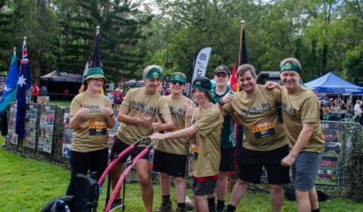 Cooper Gray and his team at the Brisbane 2025 Kokoda Challenge