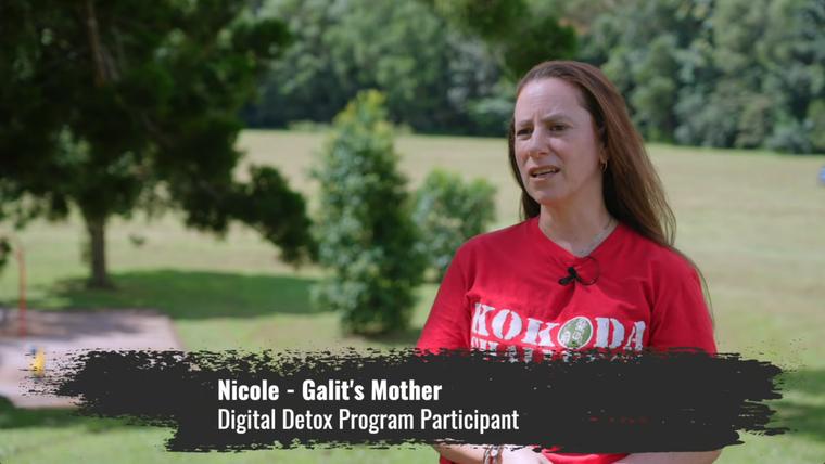 Nicole, whose daughter Galit did the Digital Detox Program