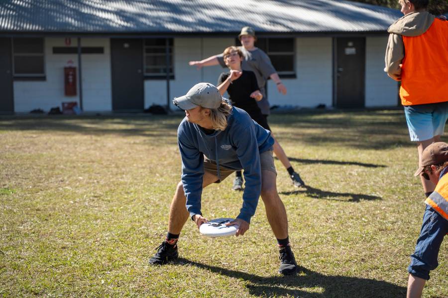 A Kokoda Youth Foundation leader with participants