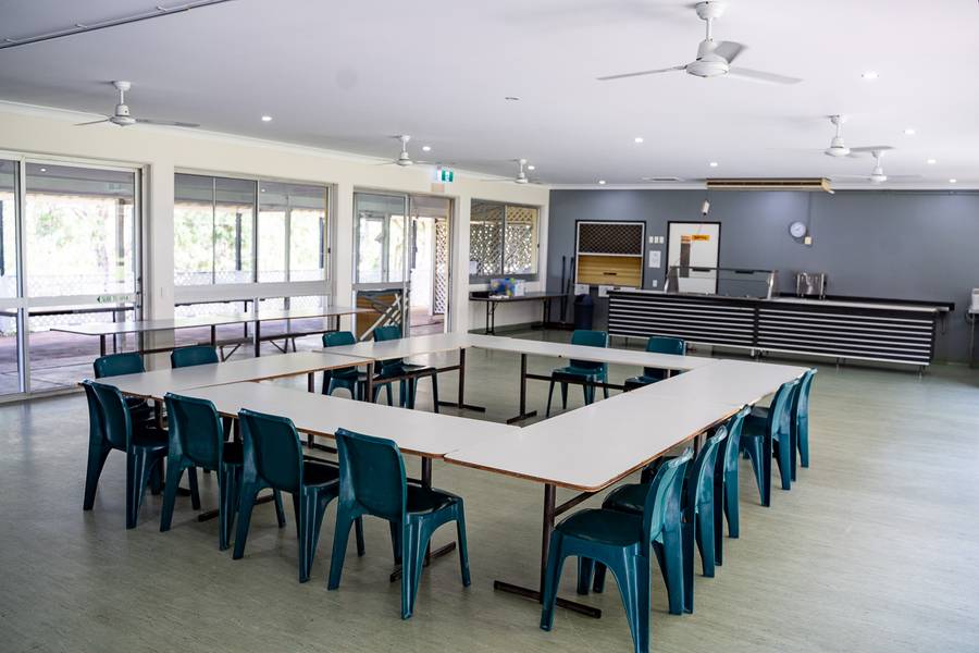 The dining hall at Kokoda Park